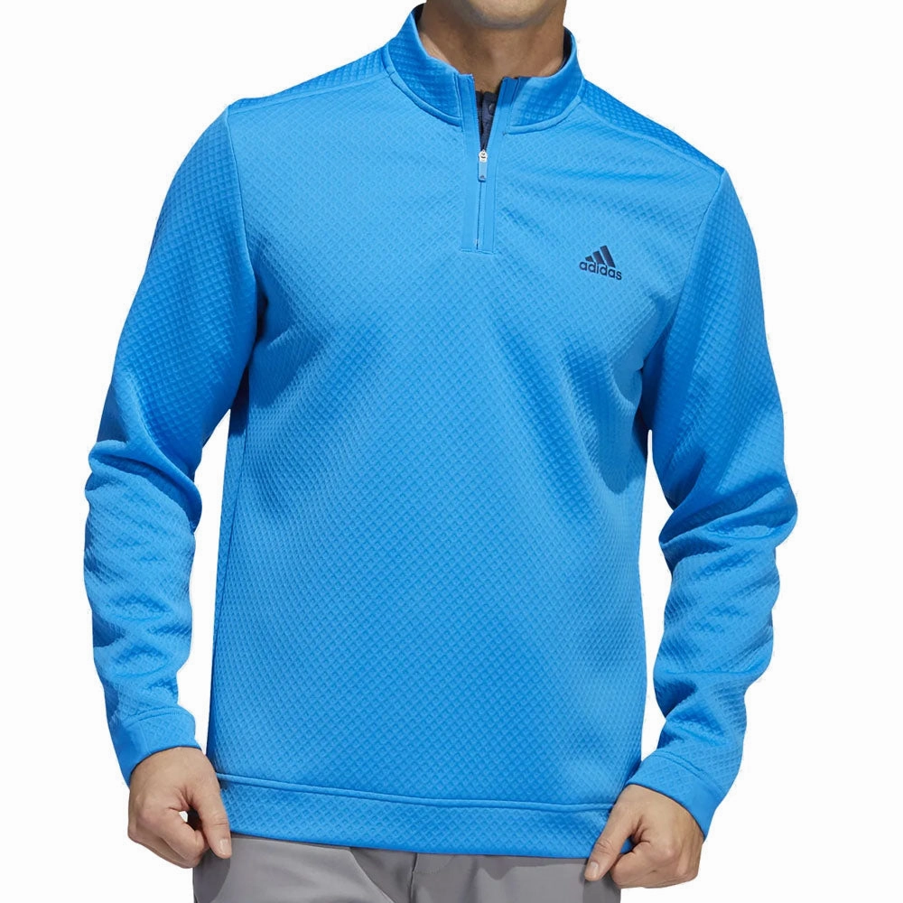 adidas DWR 1/4 Zip Pullover - Blue Rush Chilly Day Wear product custom made perfection