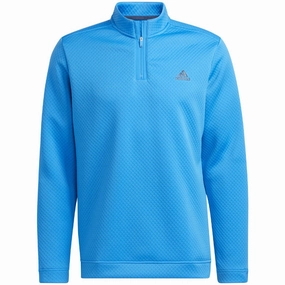 adidas DWR 1/4 Zip Pullover - Blue Rush Front Pocket