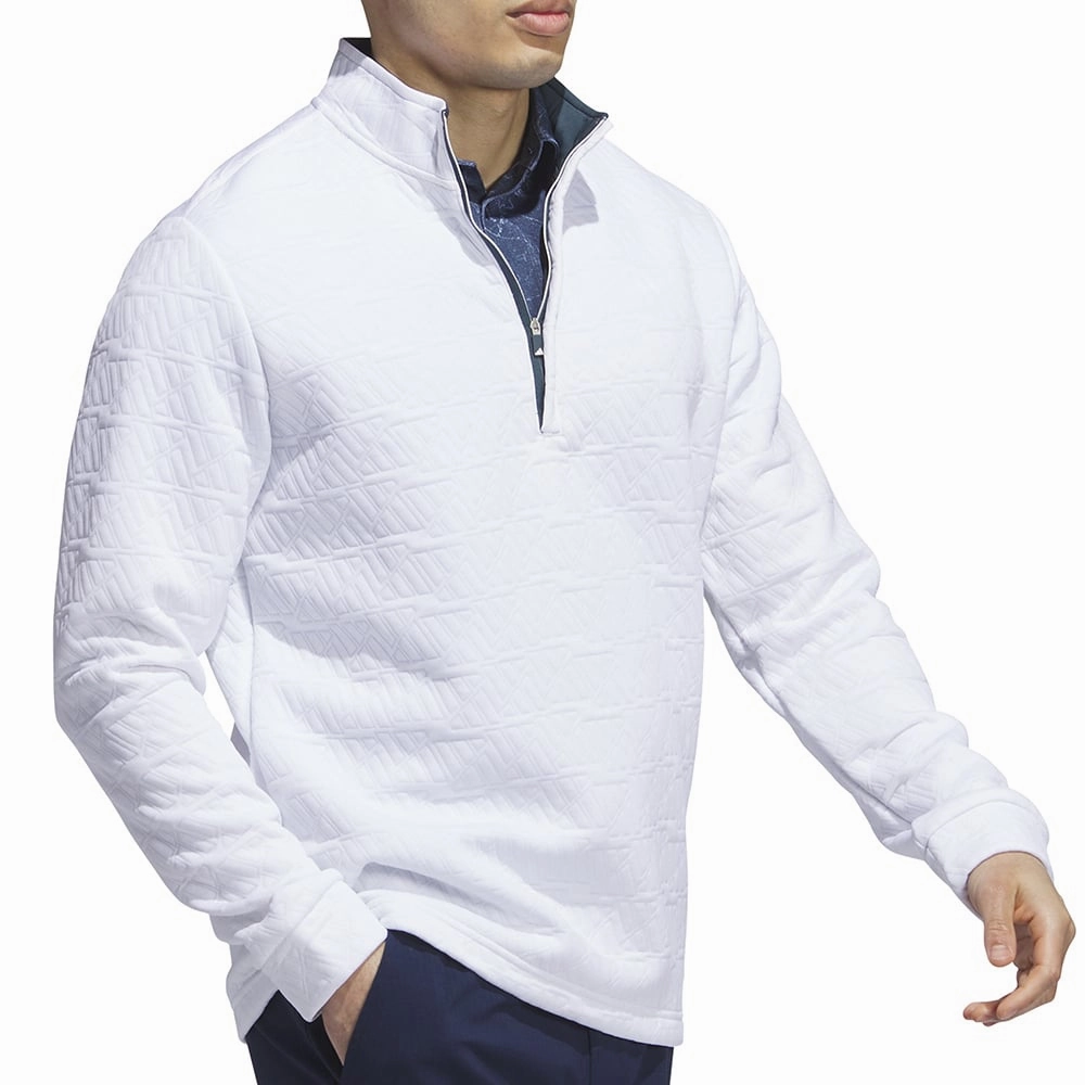 product casual elegance blend Sporty Fit adidas DWR 1/4 Zip Pullover - White