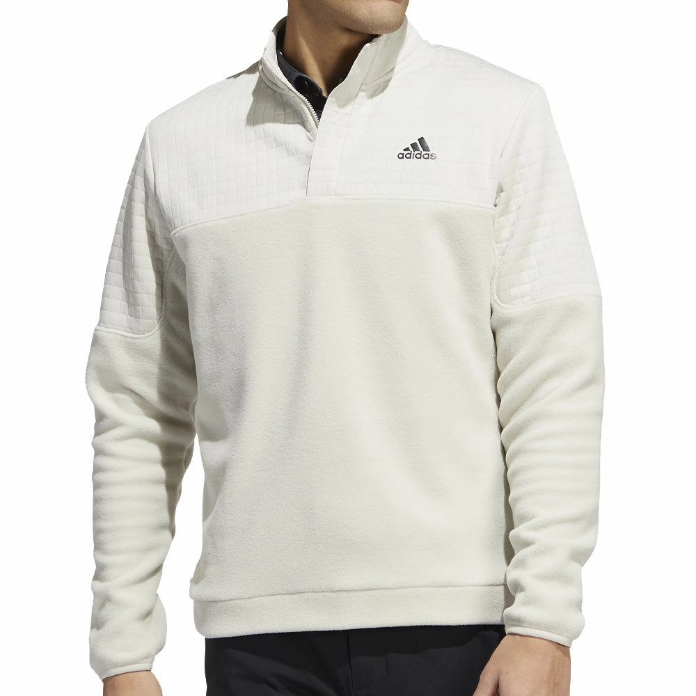 Essential Layer adidas DWR 22 Block 1/4 Zip Pullover - Clear Brown