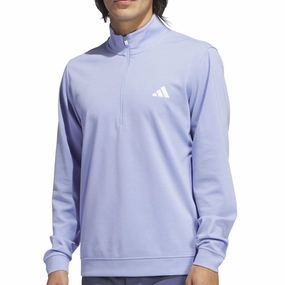 Trendy Colors adidas Elevated 1/4 Zip Pullover - Blue Spark