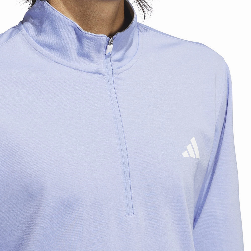 adidas Elevated 1/4 Zip Pullover - Blue Spark Timeless Comfort