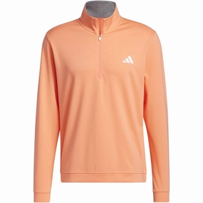 adidas Elevated 1/4 Zip Pullover - Coral Fusion Warm Layer