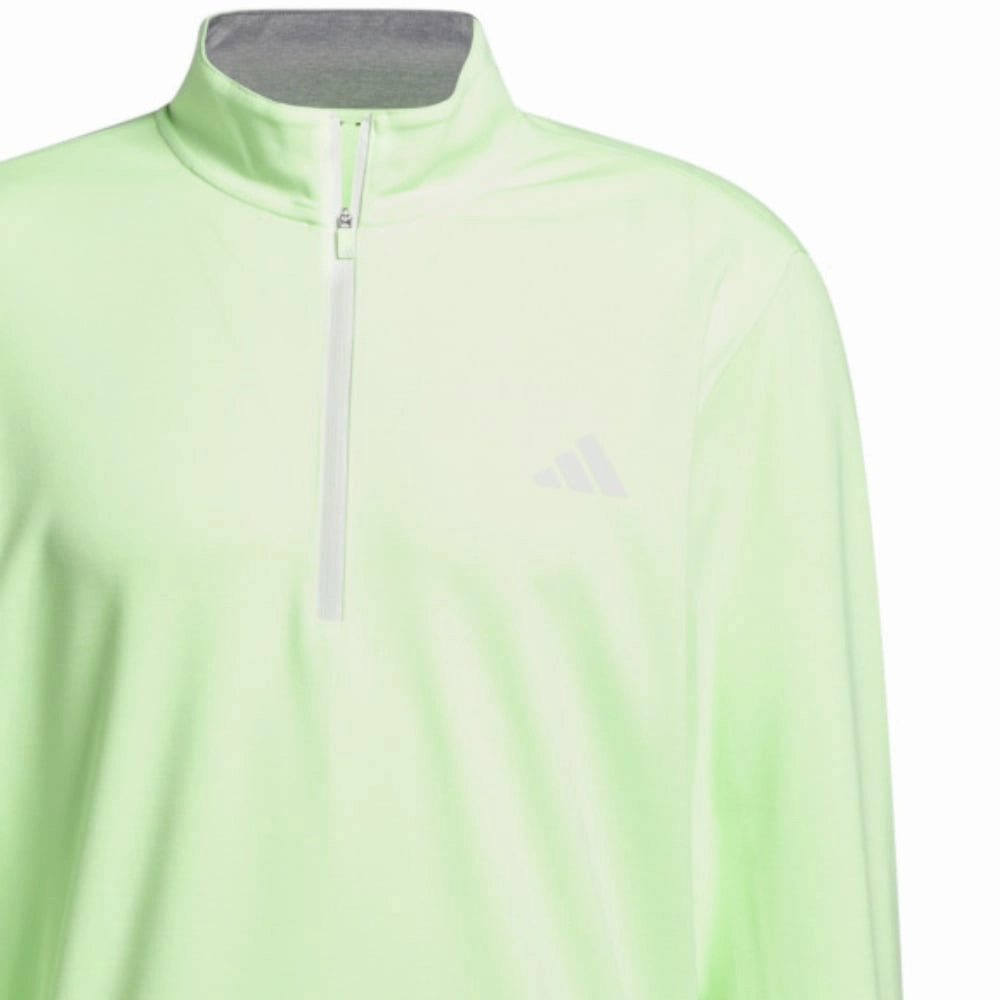 Minimal Fashion adidas Elevated 1/4 Zip Pullover - Green Spark