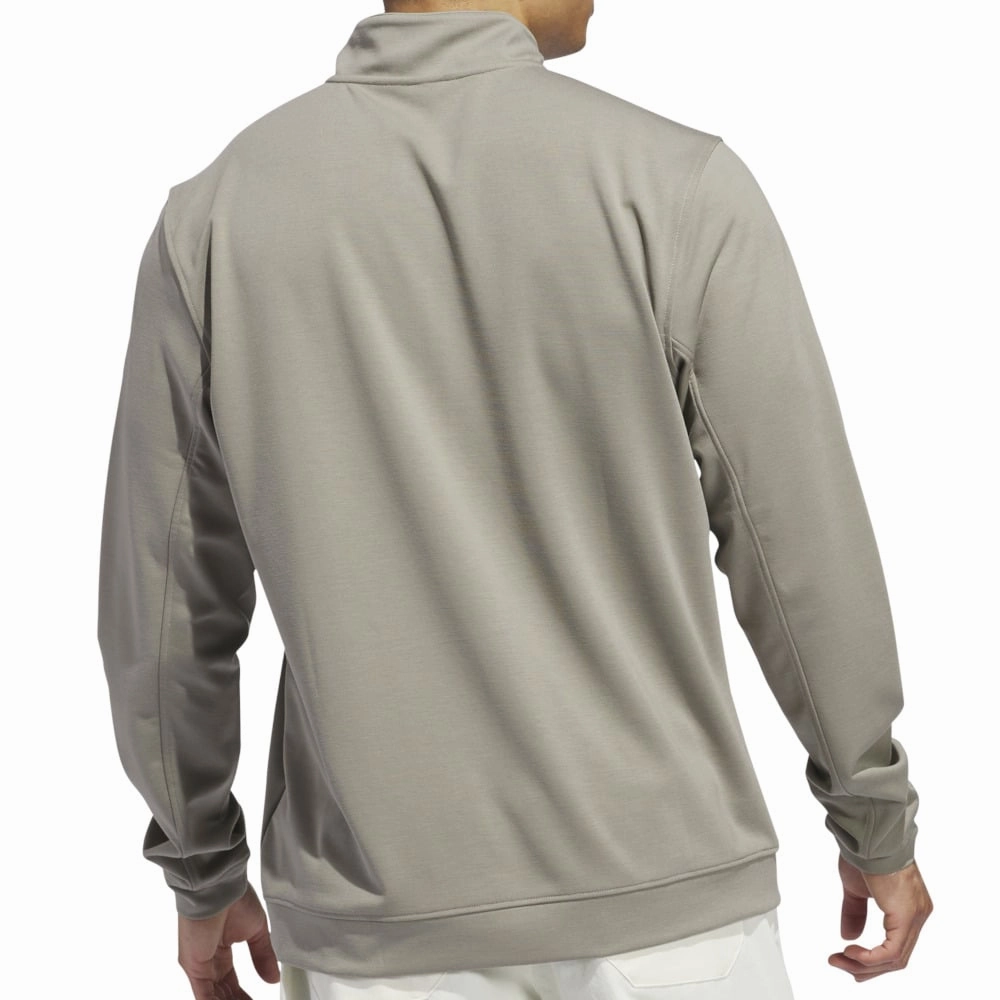 Travel Sporty adidas Elevated 1/4 Zip Pullover - Silver Pebble