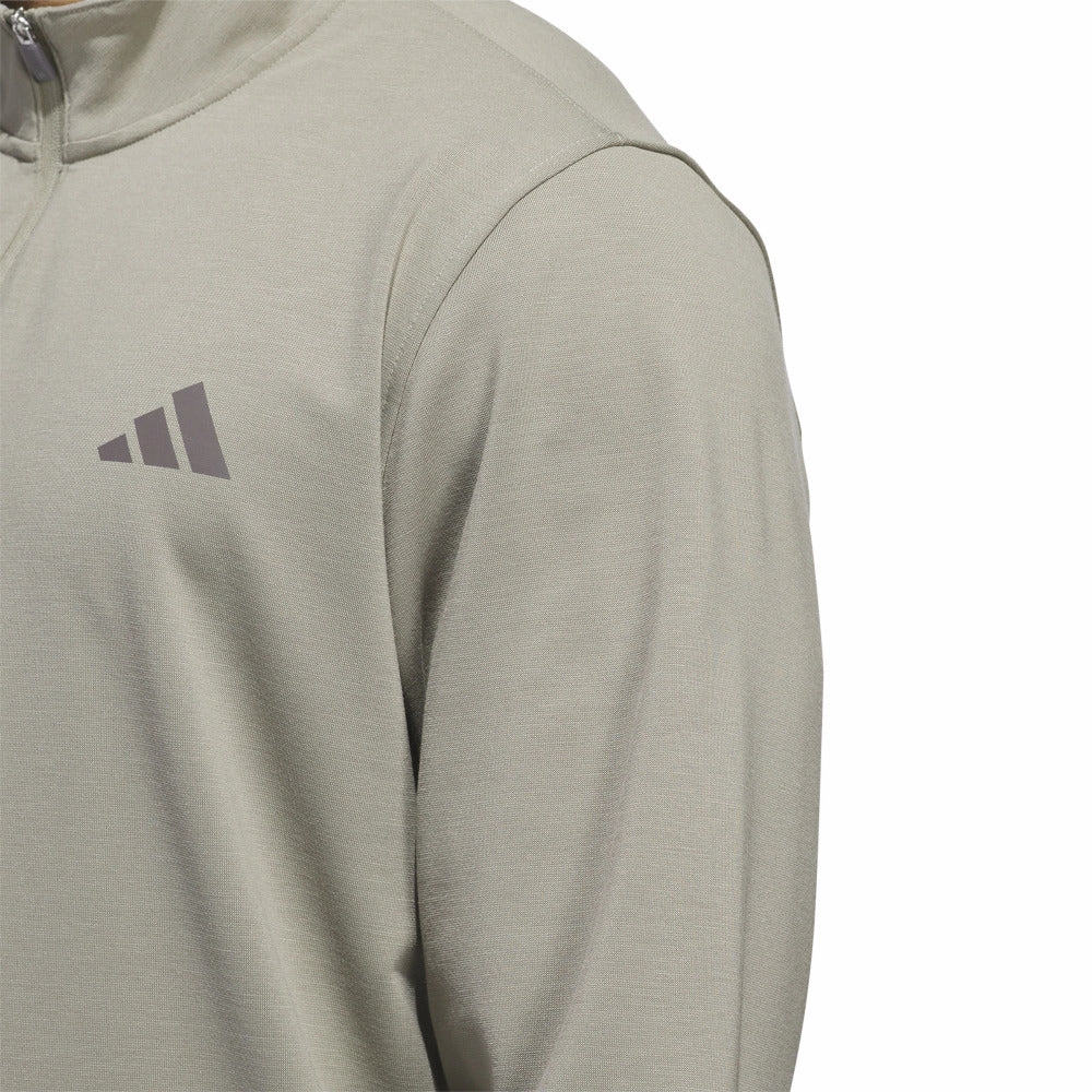product floral delicacy adidas Elevated 1/4 Zip Pullover - Silver Pebble