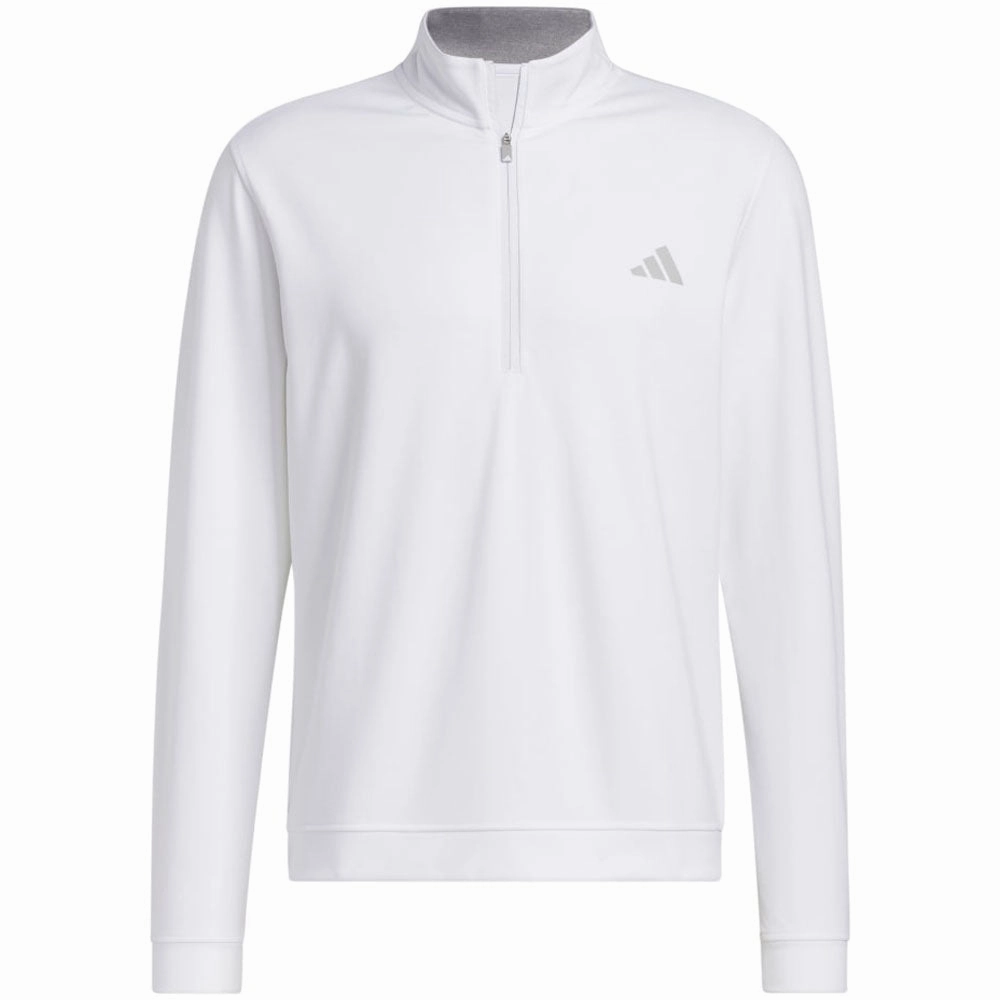 adidas Elevated 1/4 Zip Pullover - White Cool Shades