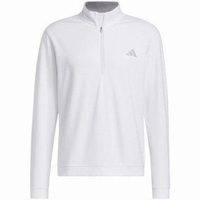 adidas Elevated 1/4 Zip Pullover - White Cool Shades