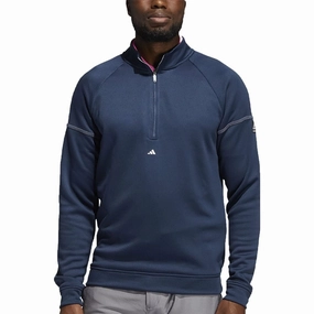 adidas Equipment 1/4 Zip Sweater - Crew Navy/White Earth Tones