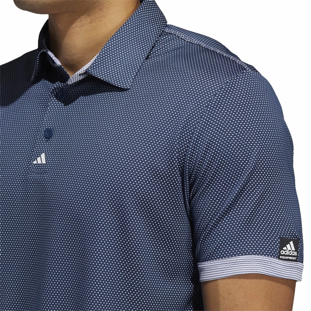 Outdoor Ready adidas Equipment Two-Tone Mesh Polo - Crew Navy/White