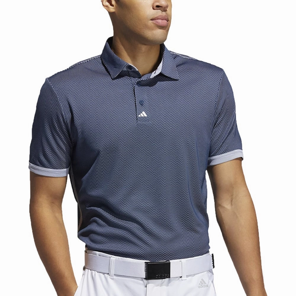 adidas Equipment Two-Tone Mesh Polo - Crew Navy/White Subtle Embroidery
