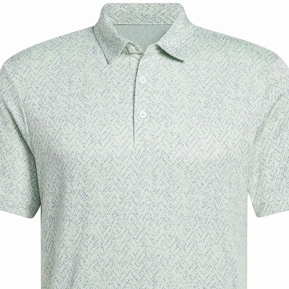 Anti Odor Treatment Sporty Comfort Wear adidas Fairway Jacquard Polo Shirt - Semi Green Spark