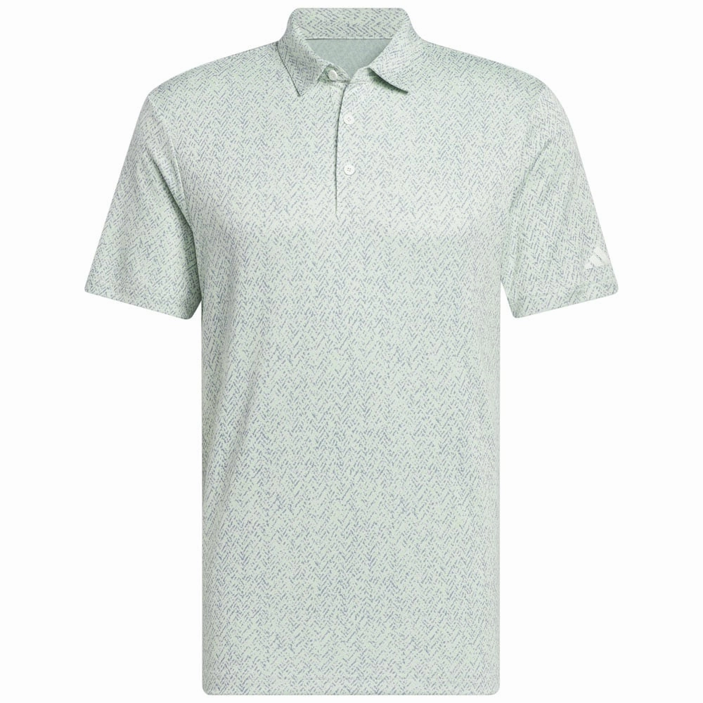 Essential Fit Holiday Trend adidas Fairway Jacquard Polo Shirt - Semi Green Spark