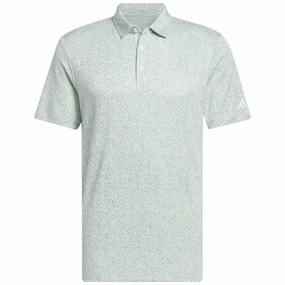 Essential Fit Holiday Trend adidas Fairway Jacquard Polo Shirt - Semi Green Spark