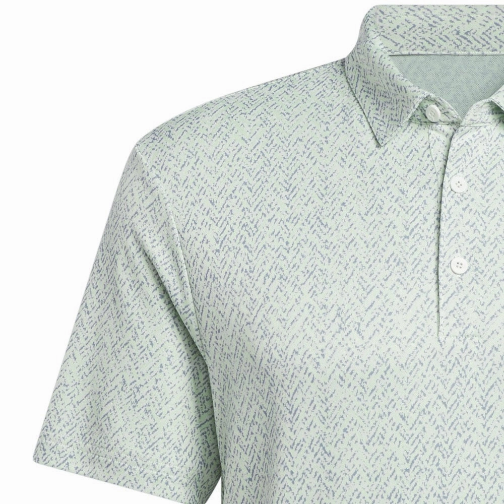 adidas Fairway Jacquard Polo Shirt - Semi Green Spark Comfortable Layering Trendy Piece