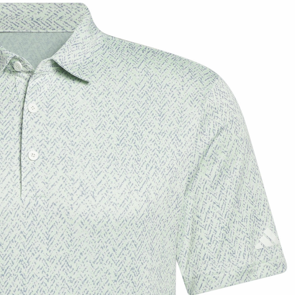 adidas Fairway Jacquard Polo Shirt - Semi Green Spark UV protection layer Odor-resistant