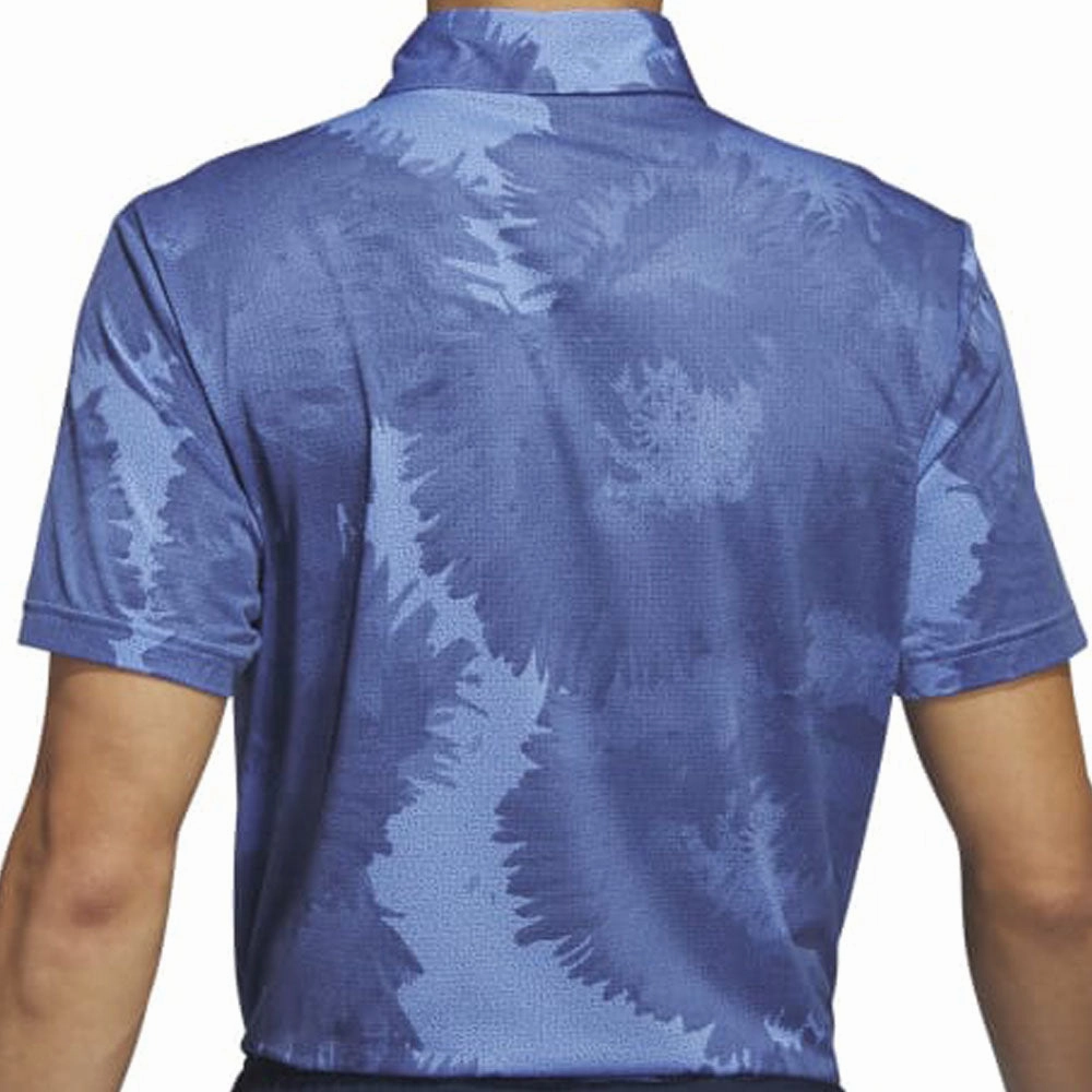 adidas Flower Mesh Polo Shirt - Blue Fusion/Collegiate Navy Cool and casual