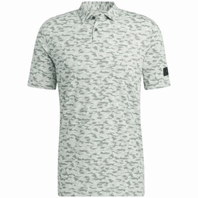 Urban Casual Look Sustainable Textile adidas Go-To Camo Polo Shirt - Shadow Green/Linen Green