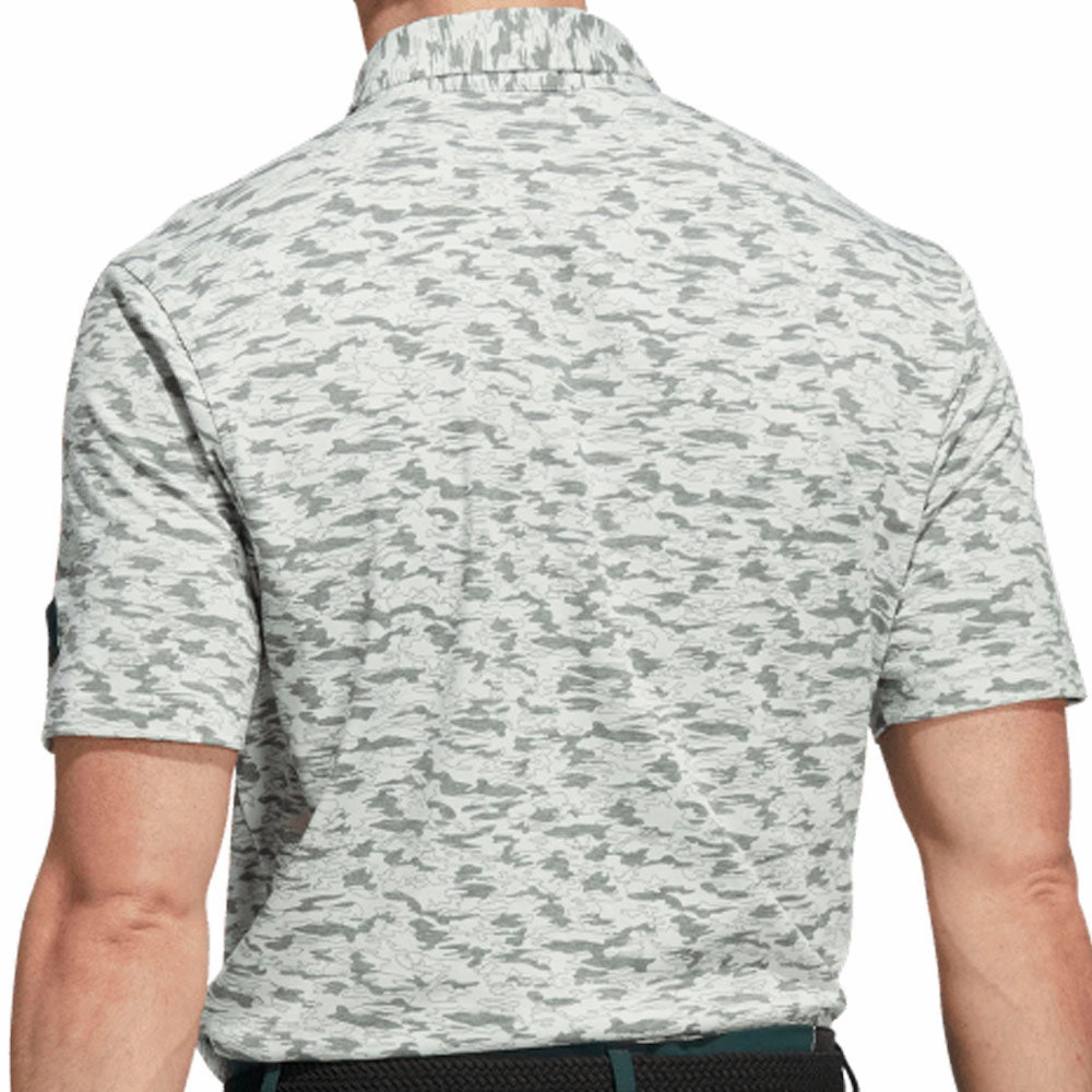 Customer Favorite adidas Go-To Camo Polo Shirt - Shadow Green/Linen Green