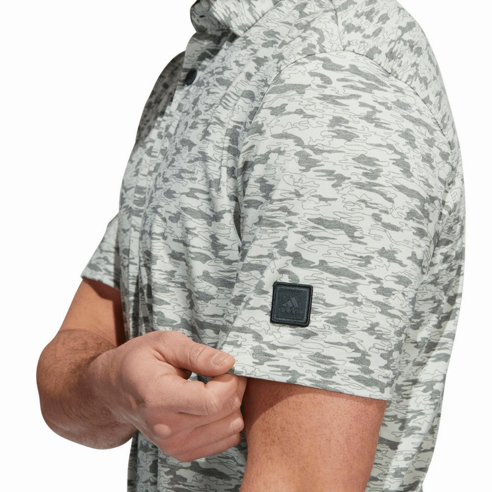 Timeless Layering adidas Go-To Camo Polo Shirt - Shadow Green/Linen Green