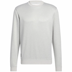 adidas Go-To Crew Neck Pullover - Grey Two/White aesthetic features Comfy Wearable