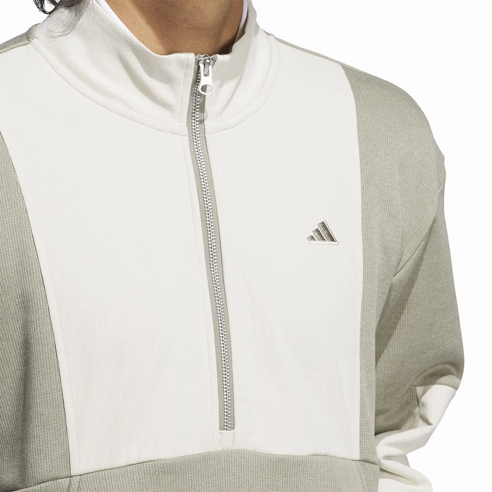 adidas Go-To DWR Hybrid 1/2 Zip Pullover - Silver Pebble/Alumina Everyday Wear
