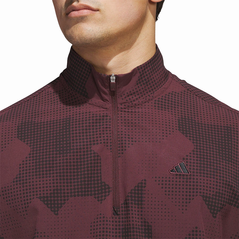 Effortless Wear adidas Go-To Dwr Short Sleeve 1/2 Zip Pullover - Aurora Ruby