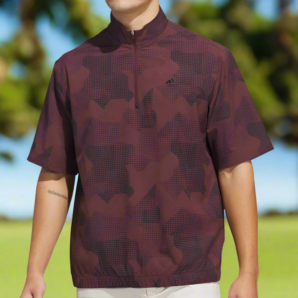 product birthday allure Active Wearable adidas Go-To Dwr Short Sleeve 1/2 Zip Pullover - Aurora Ruby