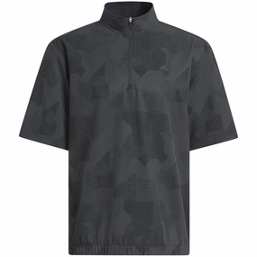 Seasonal Layer adidas Go-To Dwr Short Sleeve 1/2 Zip Pullover - Black