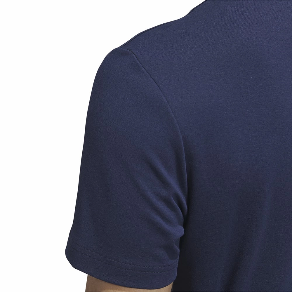adidas Go-To Henley Polo Shirt - Collegiate Navy Elegant Detail Recycled Polyester