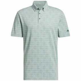 Comfort and Ease Organic Cotton Construction adidas Go-To Novelty Polo Shirt - Collegiate Green