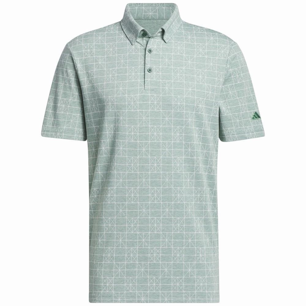 Comfort and Ease Organic Cotton Construction adidas Go-To Novelty Polo Shirt - Collegiate Green