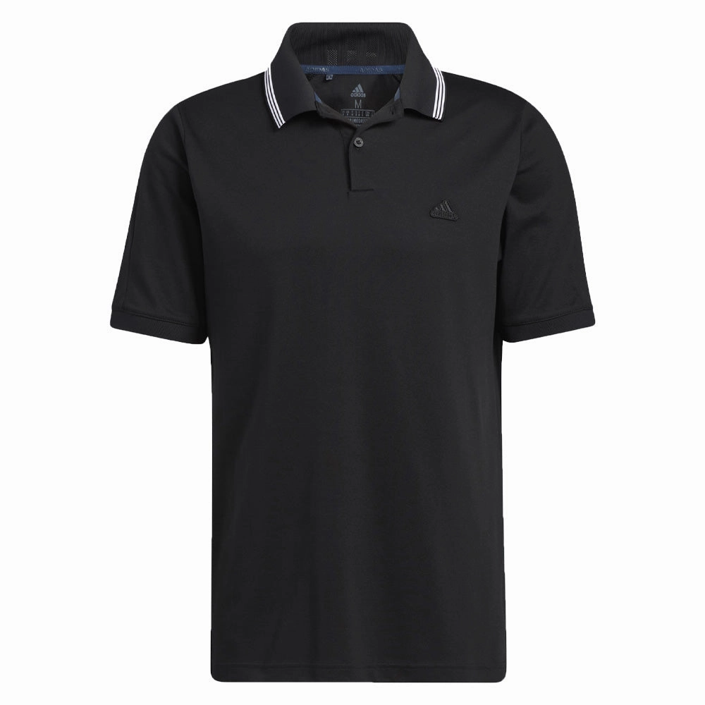 Modern and Soft adidas Go-To Pique Polo Shirt - Black/White