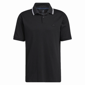 Modern and Soft adidas Go-To Pique Polo Shirt - Black/White