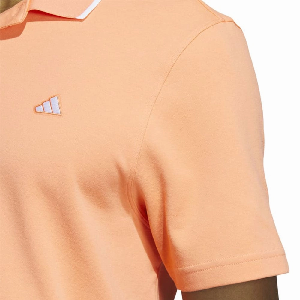 adidas Go-To Pique Polo Shirt - Coral Fusion Sporty Chic Comfy Touch