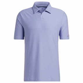 Adidas Go-To Polo Shirt - Violet Flexible Shoulder Seams
