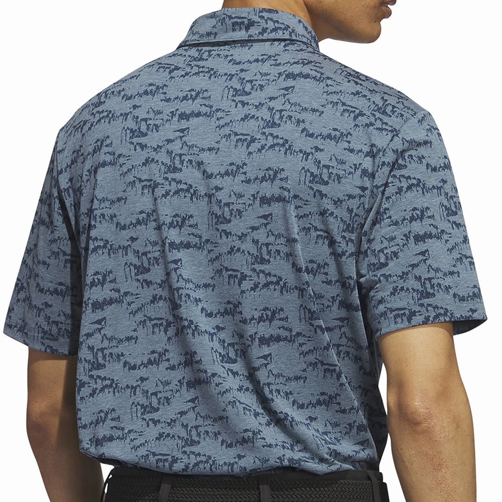 adidas Go-To Print Polo Shirt - Arctic Night Simple Comfort