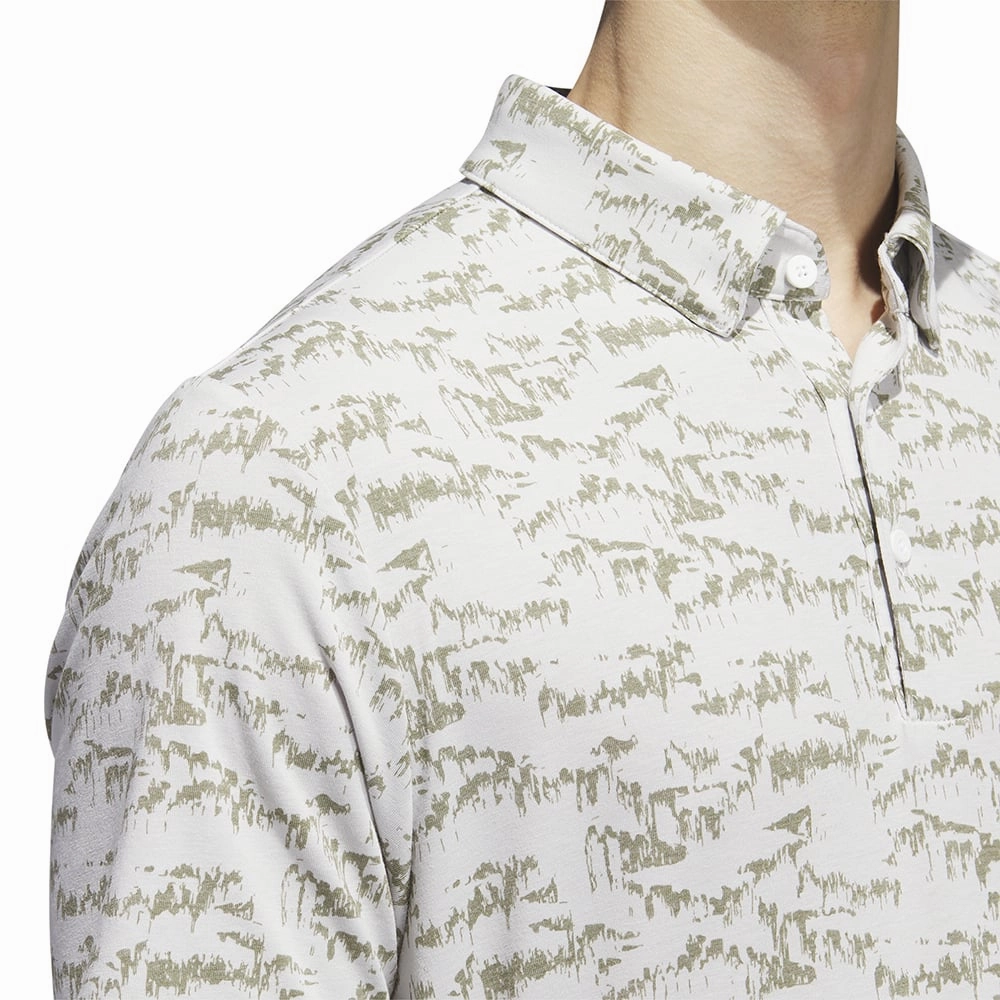 Active Comfort Wear adidas Go-To Print Polo Shirt - White