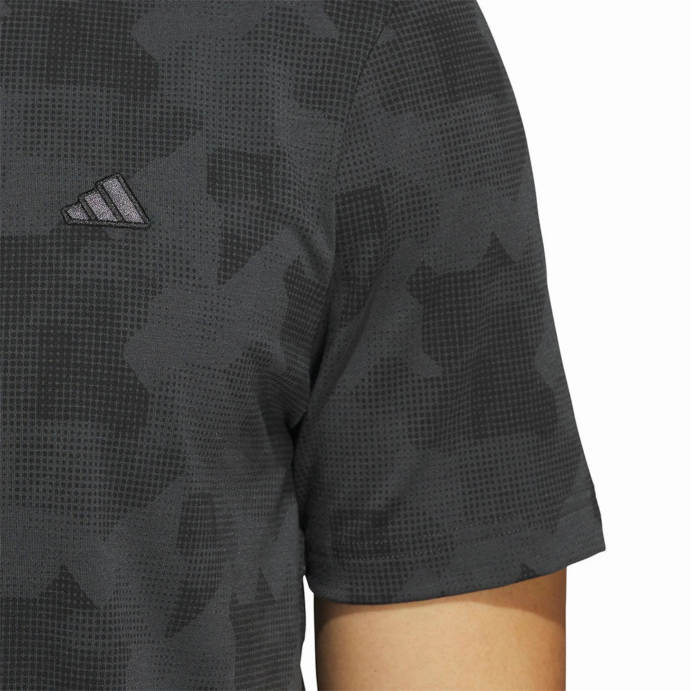 Chic And Comfortable Slim fit clothing adidas Go-To Printed Polo Shirt - Carbon/Black