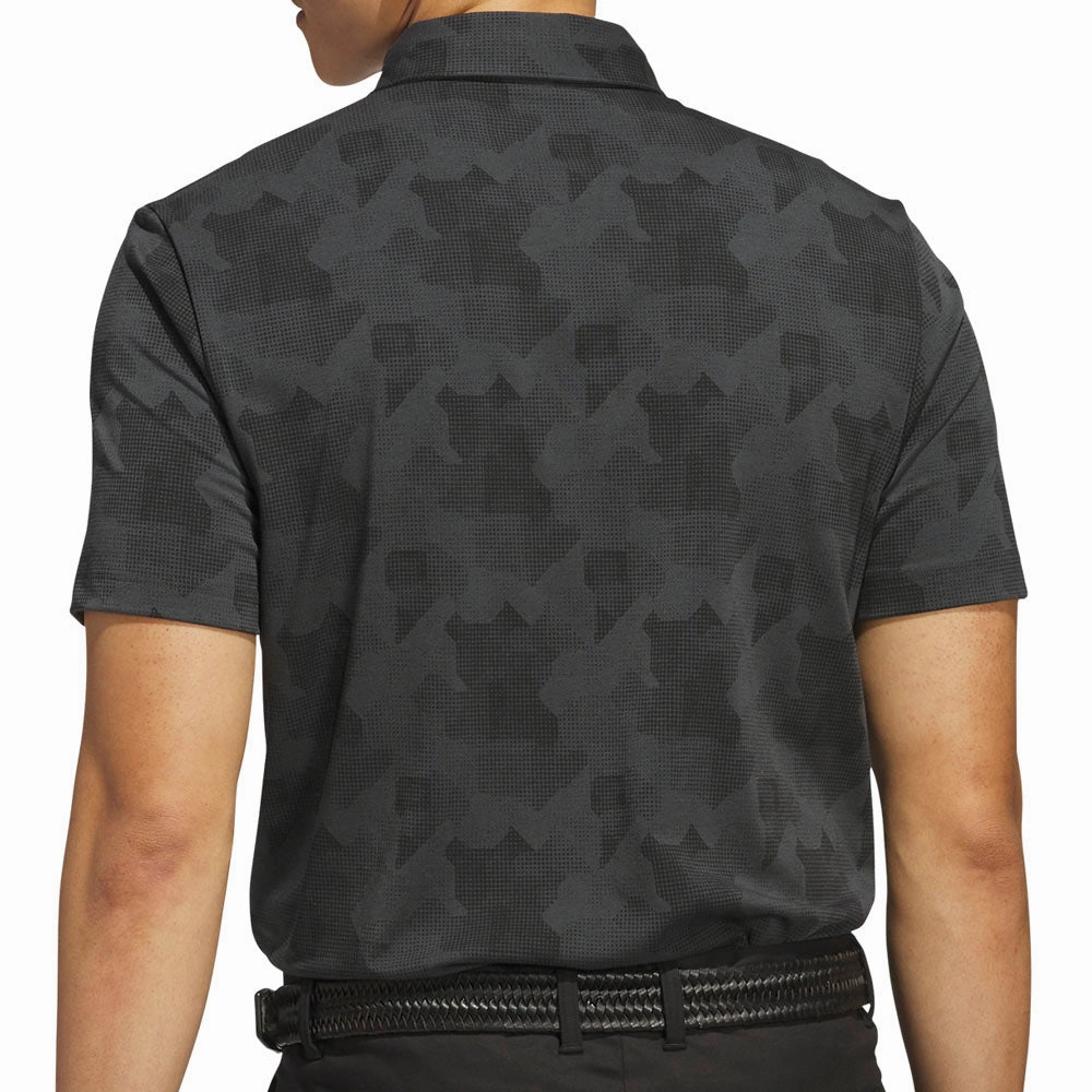 adidas Go-To Printed Polo Shirt - Carbon/Black Collared formality