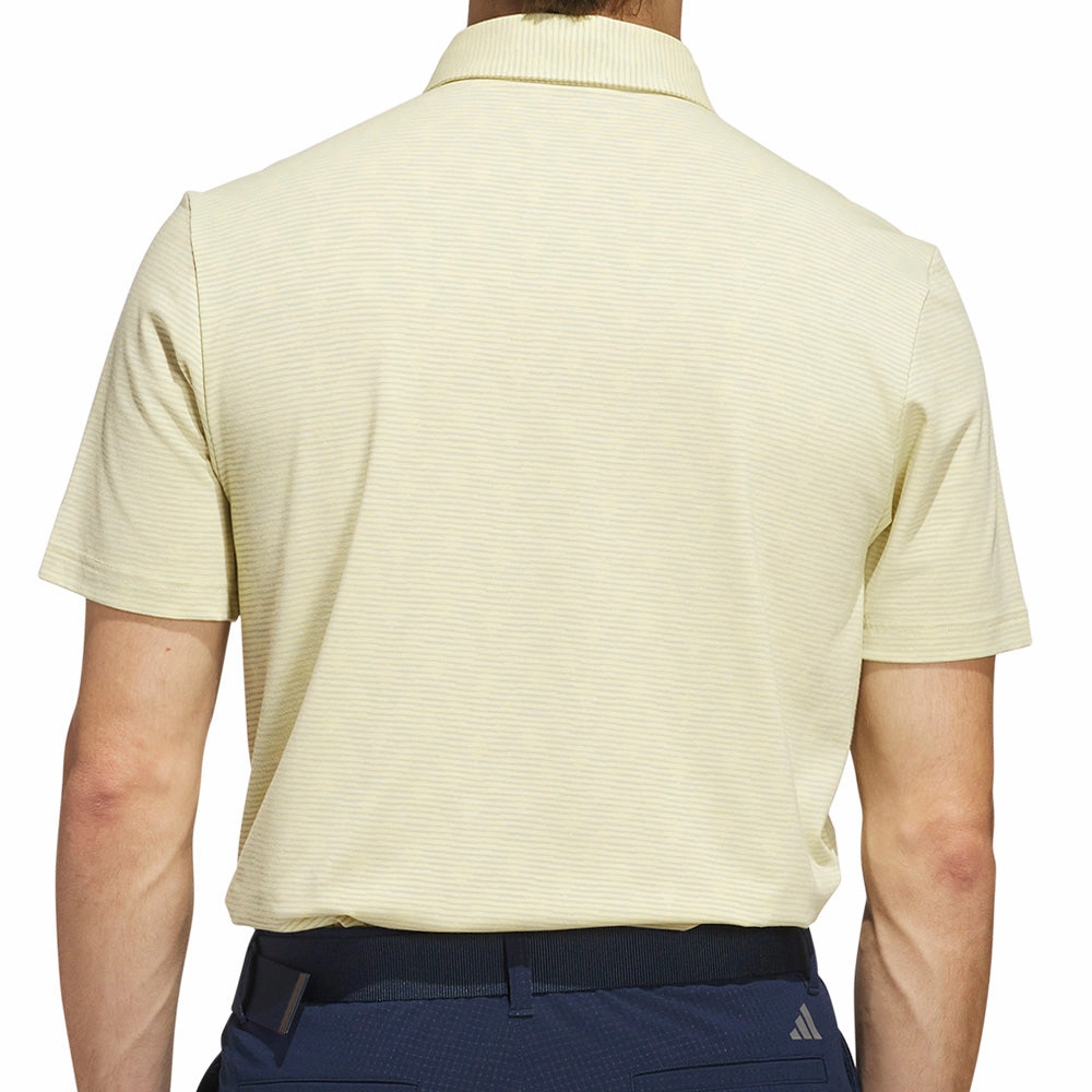 adidas Go-To Printed Polo Shirt - Powder Yellow/Wonder Silver Fade Resistant Coating