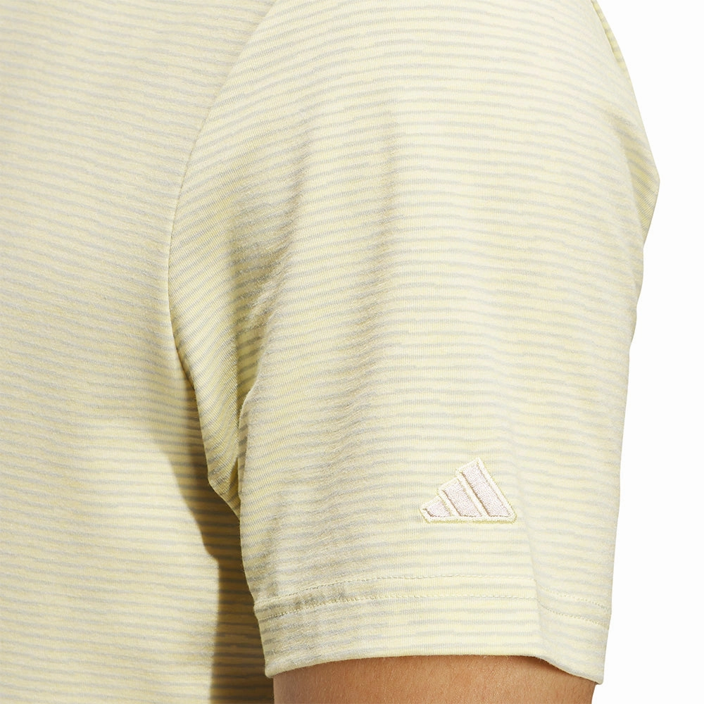 Vintage authenticity Trendy popularity adidas Go-To Printed Polo Shirt - Powder Yellow/Wonder Silver