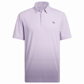 OdorResistantTechnology adidas Go-to Rise Print Polo Shirt - Powder Plum