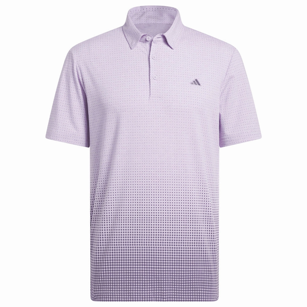 OdorResistantTechnology adidas Go-to Rise Print Polo Shirt - Powder Plum
