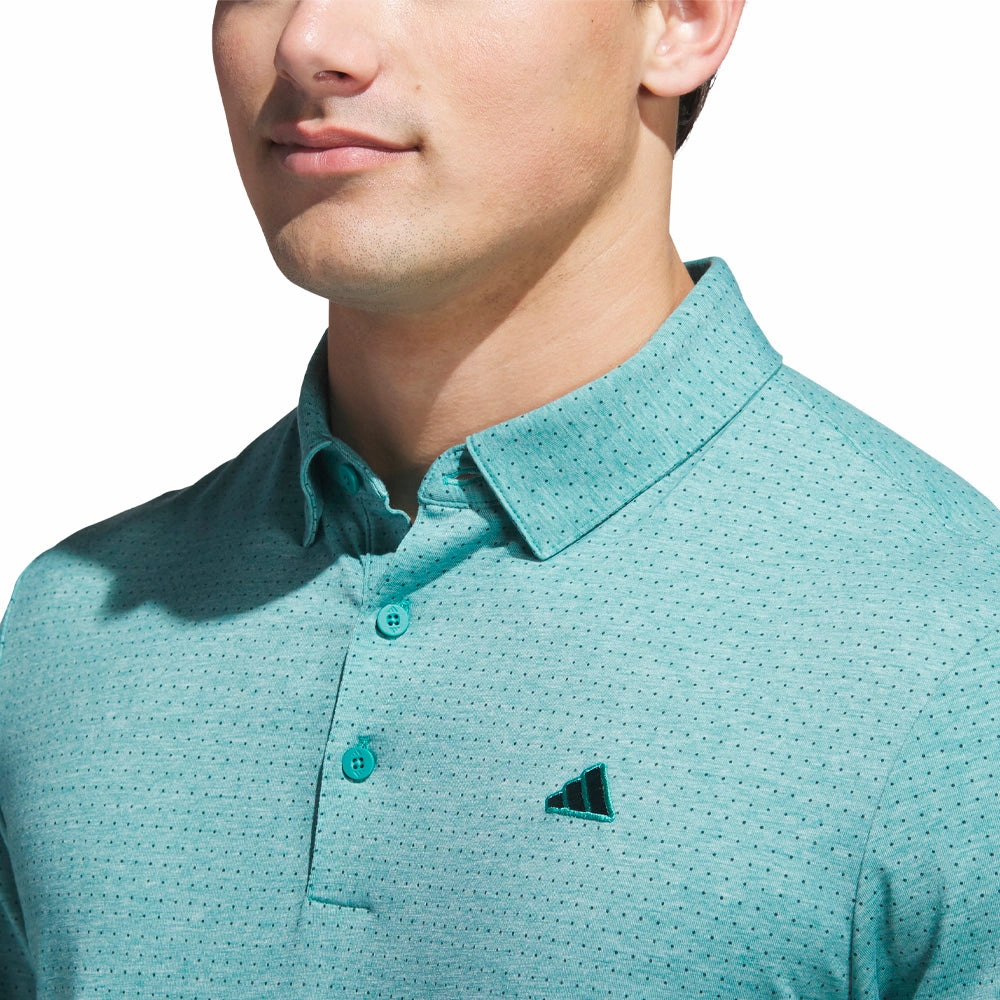 Essential Layer adidas Go-to Rise Print Polo Shirt - Pure Teal