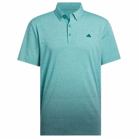 adidas Go-to Rise Print Polo Shirt - Pure Teal Teenager fashion