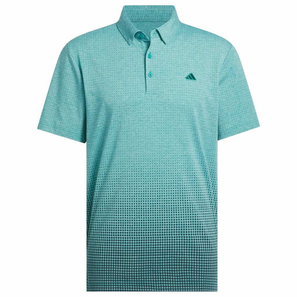 adidas Go-to Rise Print Polo Shirt - Pure Teal Teenager fashion