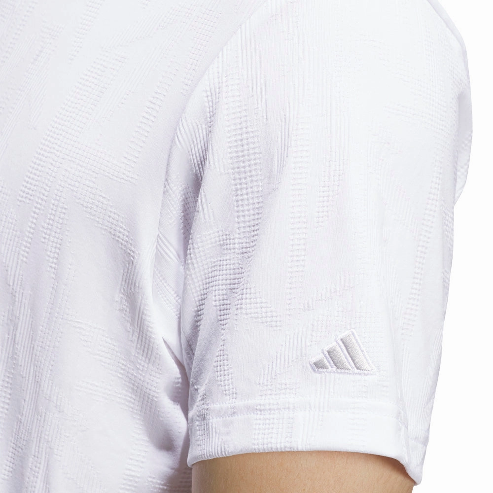 Abrasion Resistant Fabric adidas Go-to Textured Polo Shirt - White