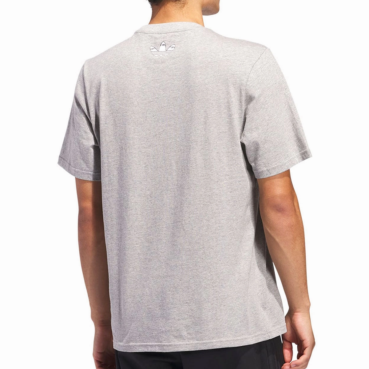 Adidas HJ Stretch T-Shirt - Medium Grey Heather DoubleStitchedHem