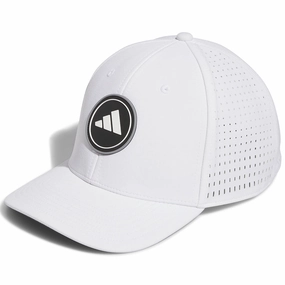 Stripes Design Coastal Style adidas Hydrophobic Tour Cap - White